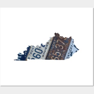 Vintage Kentucky License Plates Posters and Art